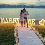 Unconventional romantic wedding proposals to draw ideas