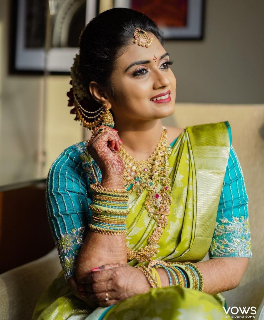 south indian bride makeup
