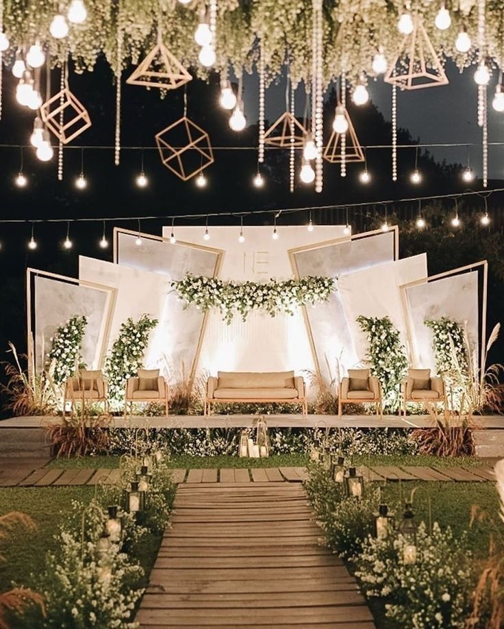 wedding reception stage decoration
