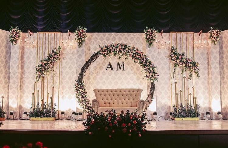 low budget wedding stage decoration

